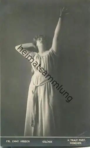 Emmy Krüger - Siglinde - Deutsche  Opernsängerin (Sopran) - Verlag H. Traut München