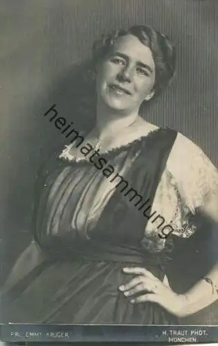 Emmy Krüger - Deutsche  Opernsängerin (Sopran) - Verlag H. Traut München