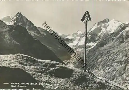 Zinal - Besso - Pte. de Zinal - Grand Cornier - Foto-AK Grossformat - Verlag Hartmann Thalwil