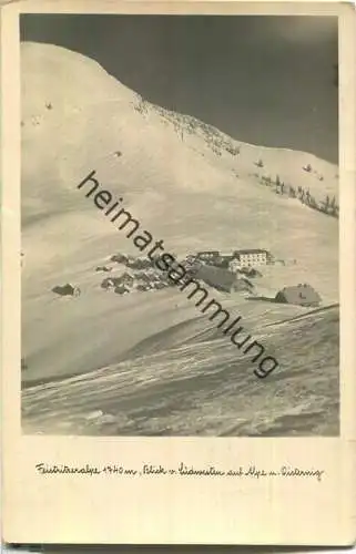 Feistritzeralpe - Blick von Südwesten auf Alpe und Oisternig - Foto-AK - Verlag Franz Schilcher Klagenfurt