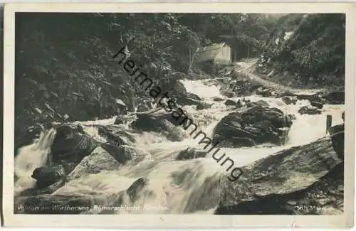 Velden am Wörthersee - Römerschlucht - Foto-Ansichtskarte - Verlag Schöllhorn Innsbruck