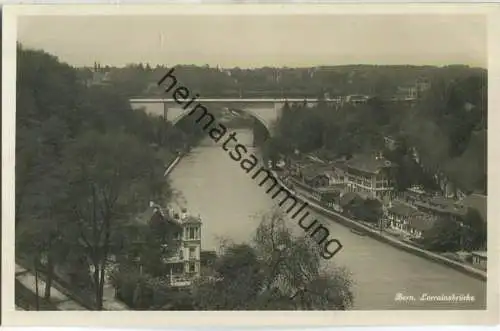 Bern - Lorrainebrücke - Foto-Ansichtskarte - Edition Guggenheim & Co. Zürich 30er Jahre