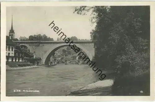 Bern - Nydeckbrücke - Foto-Ansichtskarte - Verlag R. Doyhle & Cie Bern 30er Jahre