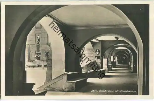 Bern - Kesslergasse mit Mosesbrunnen - Foto-Ansichtskarte - Edition Guggenheim &Co. Zürich 30er Jahre
