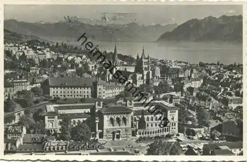 Lausanne - Vue aerienne - Foto-AK - Edition Perrochet Lausanne gel. 1960