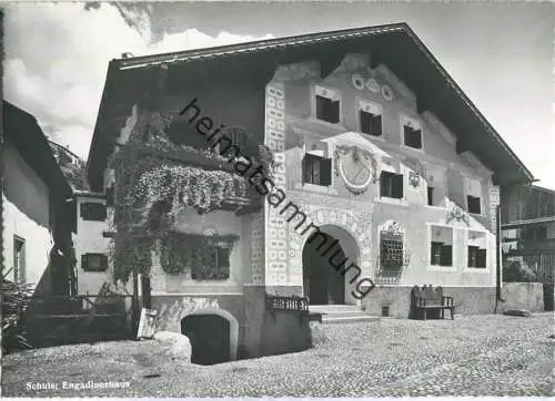 Schuls - Engadinerhaus - Foto-Ansichtskarte - Verlag J. Gabarell AG Zürich