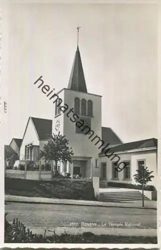 Renens - Le Temple National - Foto-AK - Edition Perrochet & Phototypie Lausanne