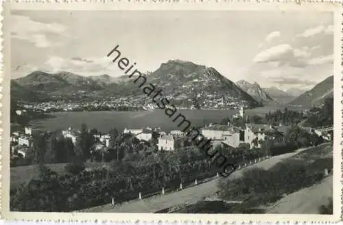 Lugano - Panorama - Foto-AK - gel.