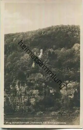 Burg Schwalbennest - Schadeck bei Neckarsteinach - Foto-Ansichtskarte - Verlag Peter Kress Neckarsteinach