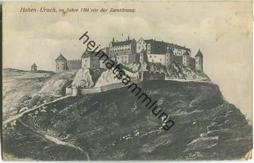 Hohen-Urach im Jahre 1764 vor der Zerstörung - Verlag Photohaus-Krieg Urach