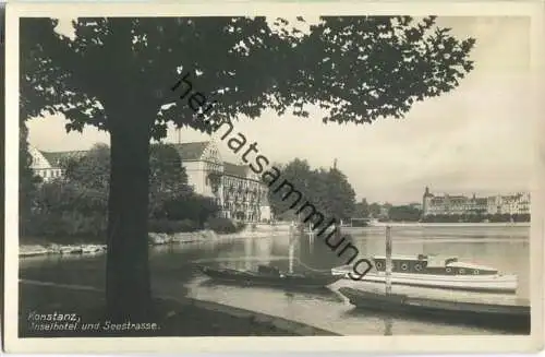 Konstanz - Inselhotel und Seestrasse - Foto-Ansichtskarte - Verlag Vahle Hagnau