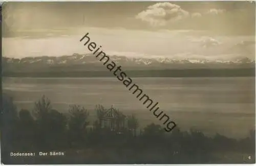 Bodensee - Der Säntis - Foto-AK - Verlag Franz Walter München