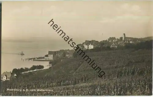 Meersburg vom Wetterkreuz - Foto-Ansichtskarte - Verlag Franz Walter München