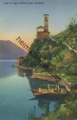 Lago di Lugano - Motivo presso Albogasio - Verlag E. Goetz Luzern