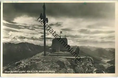 Wendelsteingipfel - Abendstimmung - Foto-Ansichtskarte