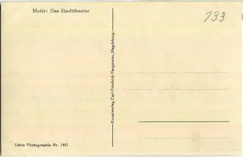 Stettin - Stadttheater - Foto-AK 30er Jahre - Verlag Carl Friedrich Fangmeier Magdeburg