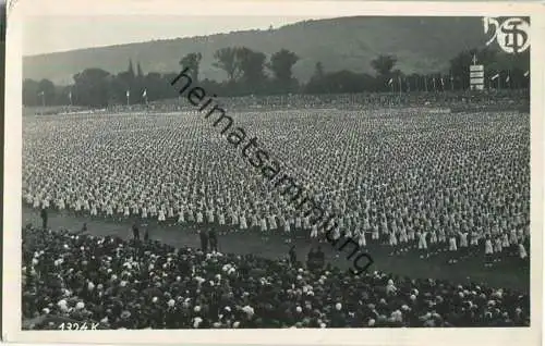 Stuttgart - Massenübungen im Stadion - Deutsches Turnfest 1933 - Foto-AK 1933