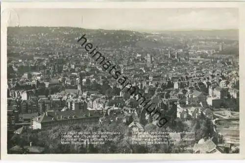 Stuttgart - Gesamtansicht - Foto-AK 30er Jahre - Verlag E. H. M.