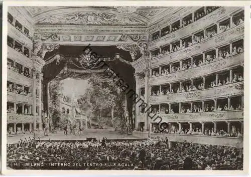 Milano - Interno del Teatro alla Scala - Foto-AK 30er Jahre - Verlag Filli Marco Milano