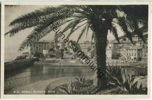 Genua - Genova - Nervi - Porticciuolo Nuovo - Foto-AK 30er Jahre - Verlag Brunner & C. Como