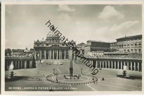 Rom - Roma - Piazza S. Pietro e Palazzi Vaticani - Foto-AK 30er Jahre