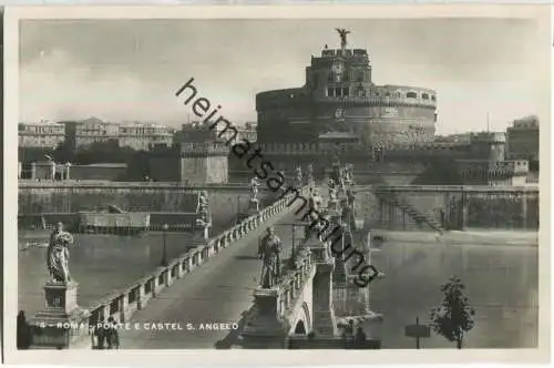 Rom - Roma - Ponte e Castel S. Angelo - Foto-AK 30er Jahre