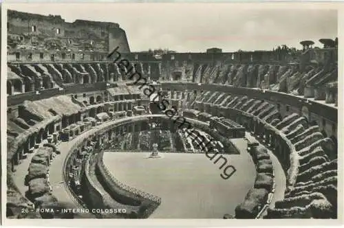 Rom - Roma - Interno Colosseo - Foto-AK 30er Jahre