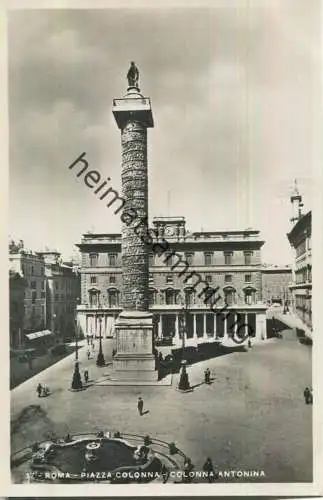 Rom - Roma - Piazza Colonna - Colonna Antonina - Foto-AK 30er Jahre