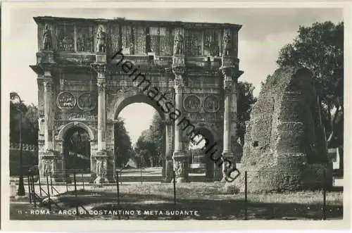 Rom - Roma - Arco di Constantino e Meta Sudante - Foto-AK 30er Jahre