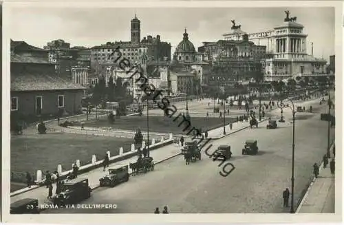 Rom - Roma - Via dell'Impero - Foto-AK 30er Jahre