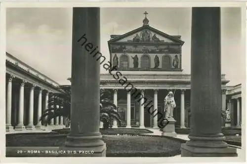 Rom - Roma - Basilica di S. Paolo - Foto-AK 30er Jahre