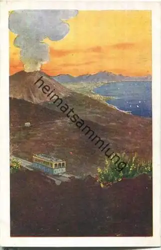 Neapel - Napoli - Ferrovia e Funicolare Vesuviana - Biglietti - Foto-AK 30er Jahre - Verlag Richter & Co Napoli
