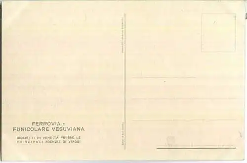 Neapel - Napoli - Ferrovia e Funicolare Vesuviana - Biglietti - Foto-AK 30er Jahre - Verlag Richter & Co Napoli
