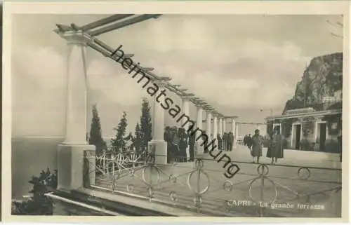 Capri - La grande terrazza - Foto-AK 30er Jahre - Verlag V. Carcavallo Napoli