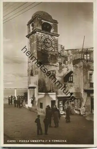 Capri - Piazza Umberto - Foto-AK 30er Jahre - Verlag V. Carcavallo Napoli