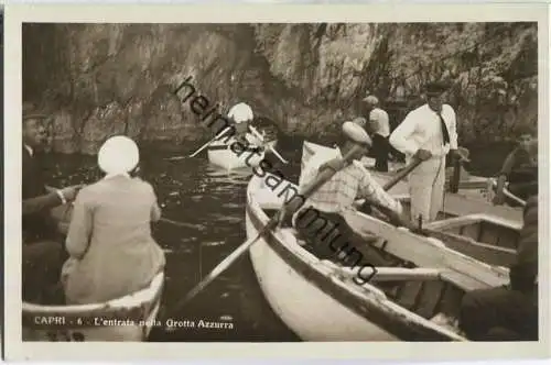 Capri - L'entrata nella Grotta Azzura - Foto-AK 30er Jahre - Verlag Angeli Terni