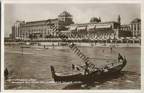 Venedig - Venezia - Lido - Excelsior Palace Hotel - Foto-Ansichtskarte 30er Jahre - Verlag G. Brocca Venezia