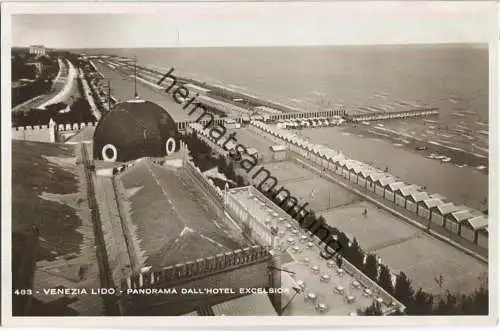 Venedig - Venezia - Lido - Panorama dall'Excelsior Palace Hotel - Foto-Ansichtskarte 30er Jahre