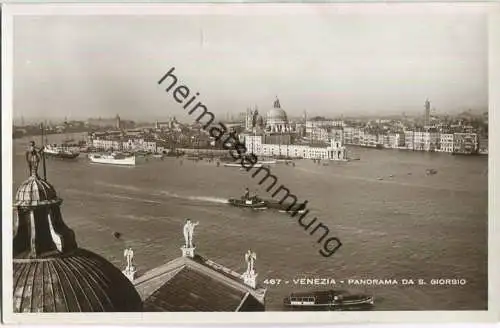 Venedig - Venezia - Panorama da S. Giorgio - Foto-Ansichtskarte 30er Jahre - Verlag G. Brocca Venezia
