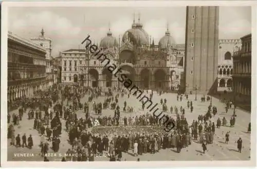 Venedig - Venezia - Piazza S. Marco - Foto-Ansichtskarte 30er Jahre - Verlag Fotocelere Torino