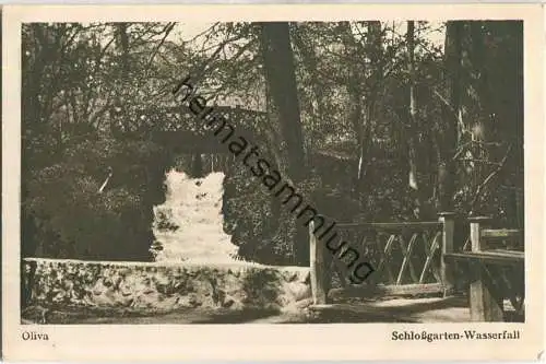 Oliva - Schlossgarten - Wasserfall - AK 30er Jahre - Verlag Danziger Verlagsgesellschaft GmbH Danzig