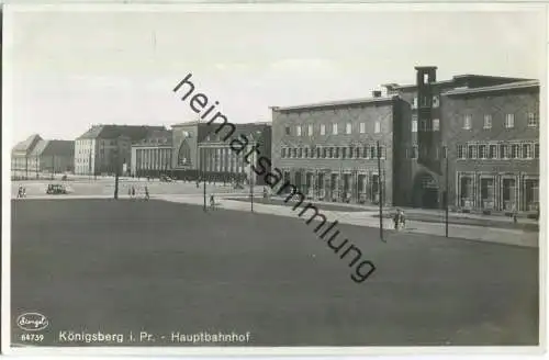 Königsberg - Hauptbahnhof - Foto-AK 30er Jahre - Verlag Stengel & Co GmbH Dresden