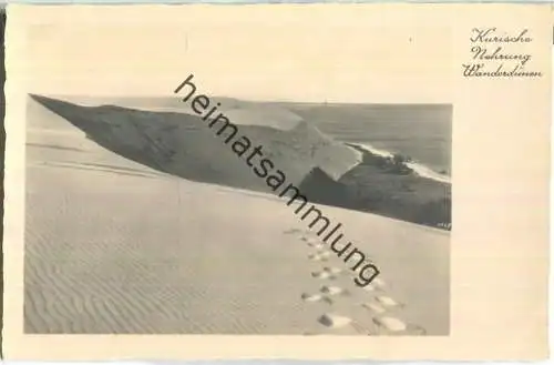 Kurische Nehrung - Wanderdünen - Foto-AK 30er Jahre