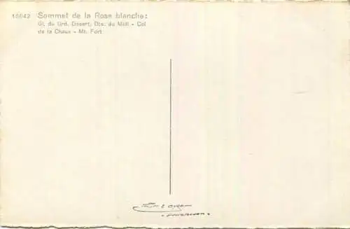Sommet de la Rose blanche Rosablanche - Foto-AK - Verlag E. Gyger Adelboden