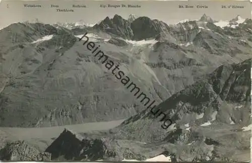 Sommet de la Rosablanche - Le Lac de la Dixence - Foto-AK - Verlag E. Gyger Adelboden