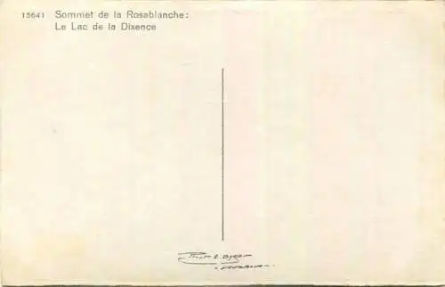 Sommet de la Rosablanche - Le Lac de la Dixence - Foto-AK - Verlag E. Gyger Adelboden