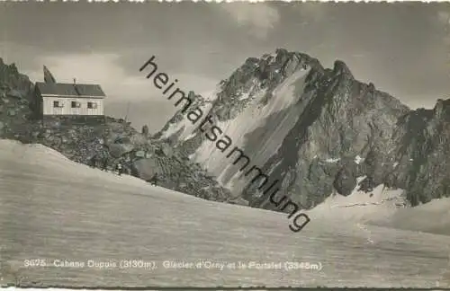 Cabane Dupuis - Gacier d'Orny et le Portalet - Foto-AK - Edition Societe Graphique Neuchatel