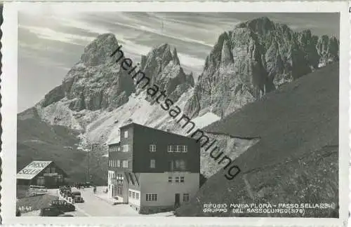Passo Sella - Rifugio Maria Flora - Gruppo del Sassolungo - Foto-Ansichtskarte - Verlag Ghedina Cortina