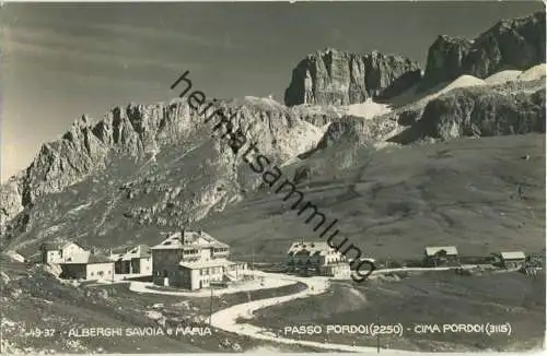 Passo Pordoi - Alberghi Savoia e Maria - Edizione Foto Ghedina Cortina