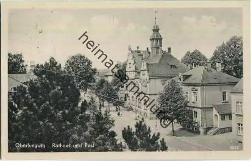 Oberlungwitz - Rathaus - Post - Verlag Erhard Neubert Karl-Marx-Stadt